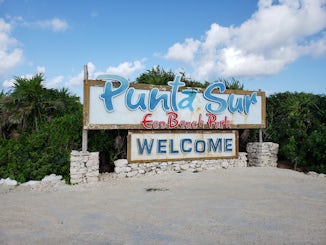 Punta Sur Ecological Park. Southeast corner of the island. Admission is $14