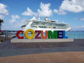 Brilliance of the Seas taken from the port of Cozumel