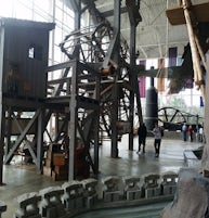 Fish wheel at museum on cruise