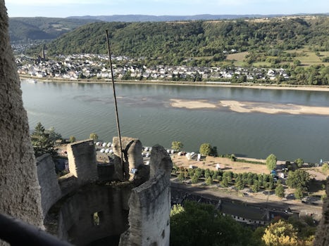 View of the Rhine from Marksburg castle