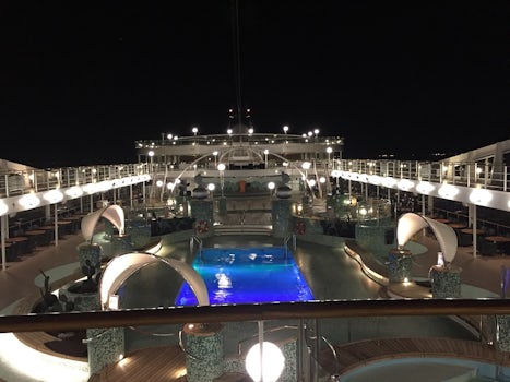 Night view from deck 14