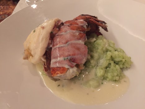 Dining room; lobster night. 
Wonderful presentations; and beyond good tast