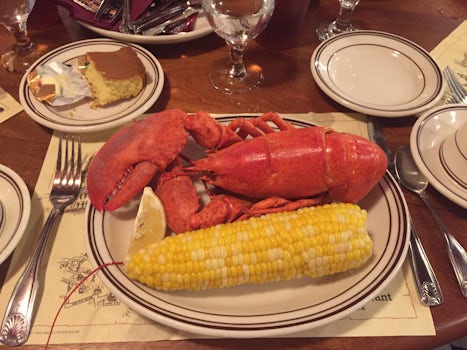 Lobster dinner at the Union Oyster House, Boston