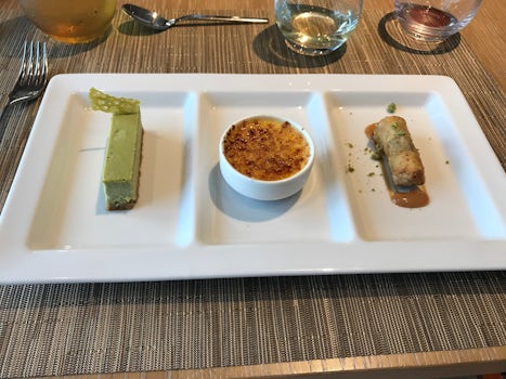 Example of the delicious food and presentation in the Chef's Table rest