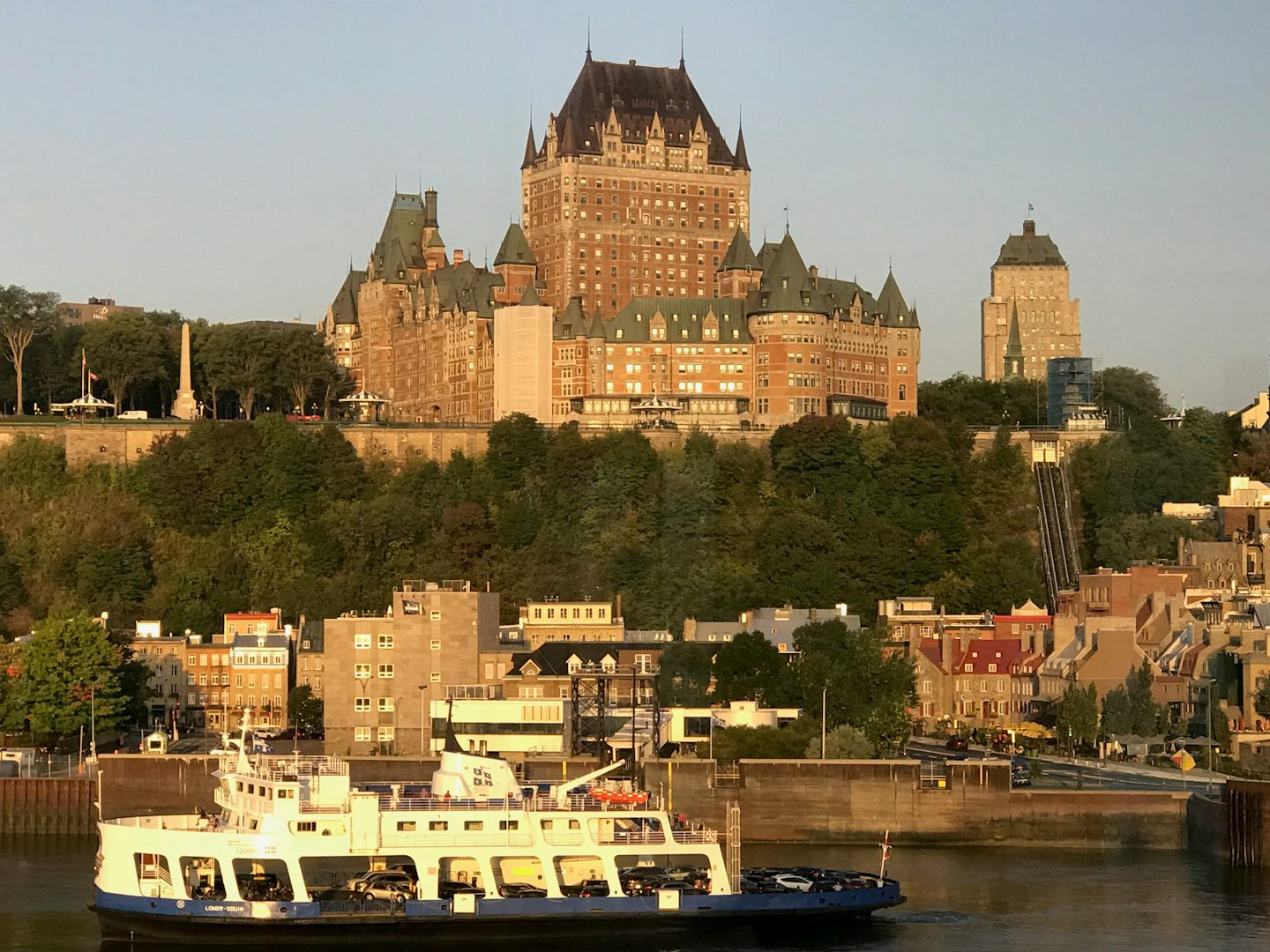 The world famous Hotel Frontenac in Quebec City.  Enjoyed out stop here ver