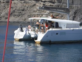 Private catamaran tour with beautiful beaches and nice boats.