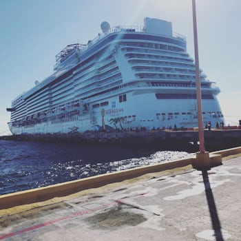 The ship from the Costa Maya port