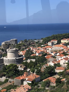 View of Dubrovnik from cable car