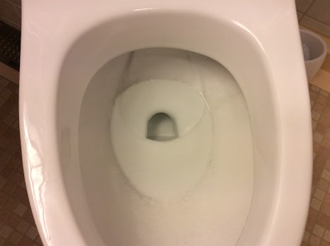 Stains in the toilet