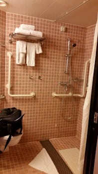 View of shower area
