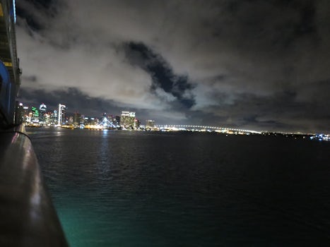 Leaving San Diego at night