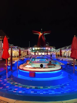 Main Pool at night