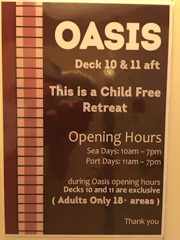 Oasis Bar/Deck Sign