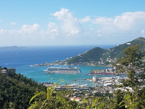 NCL Getaway docked in Tortola