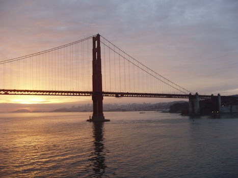 Sunrise as we were sailing into San Francisco