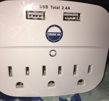 Brought this gadget. It does cover the two outlets but it gives you three and to usb chargers. A must have. I plugged one extension cord in it so my son can use his fan across the room.