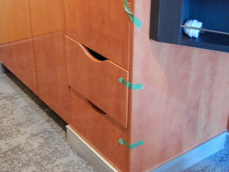 masking tape to hold drawers when bumpy seas!