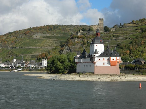 Pfalzgrafenstein Castle at Kaub in the Rhine Gorge
