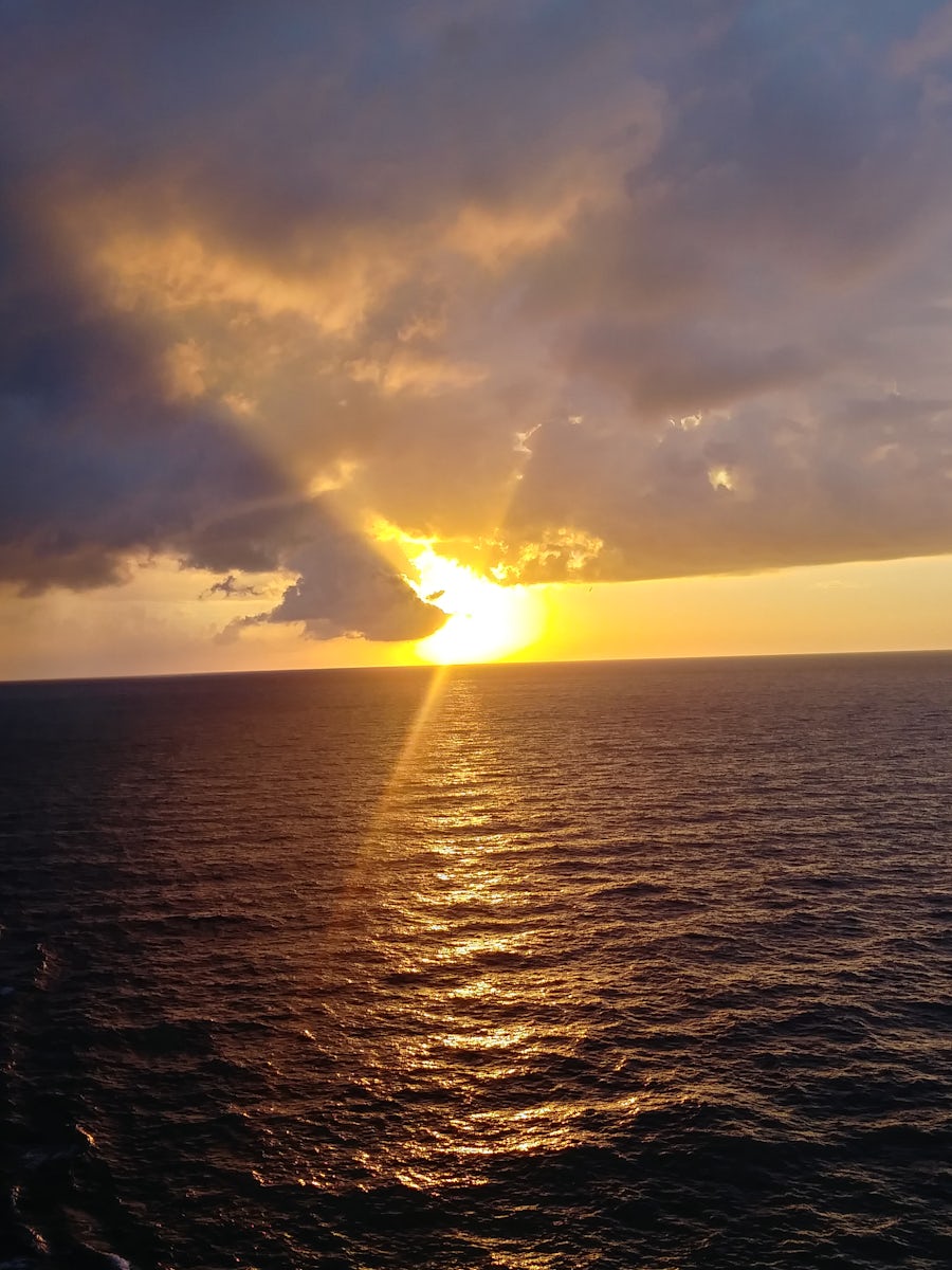 First sunrise from the ship