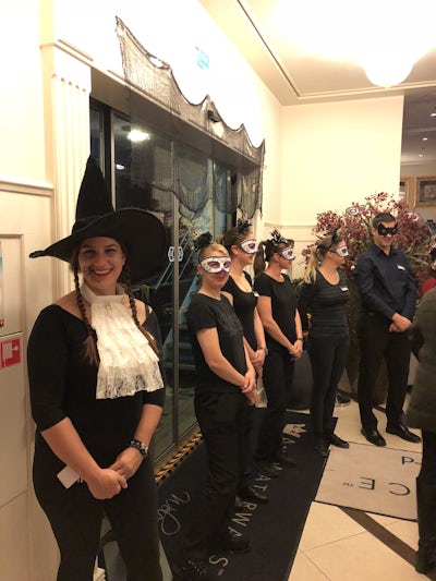 Our crew helping us celebrate Halloween!