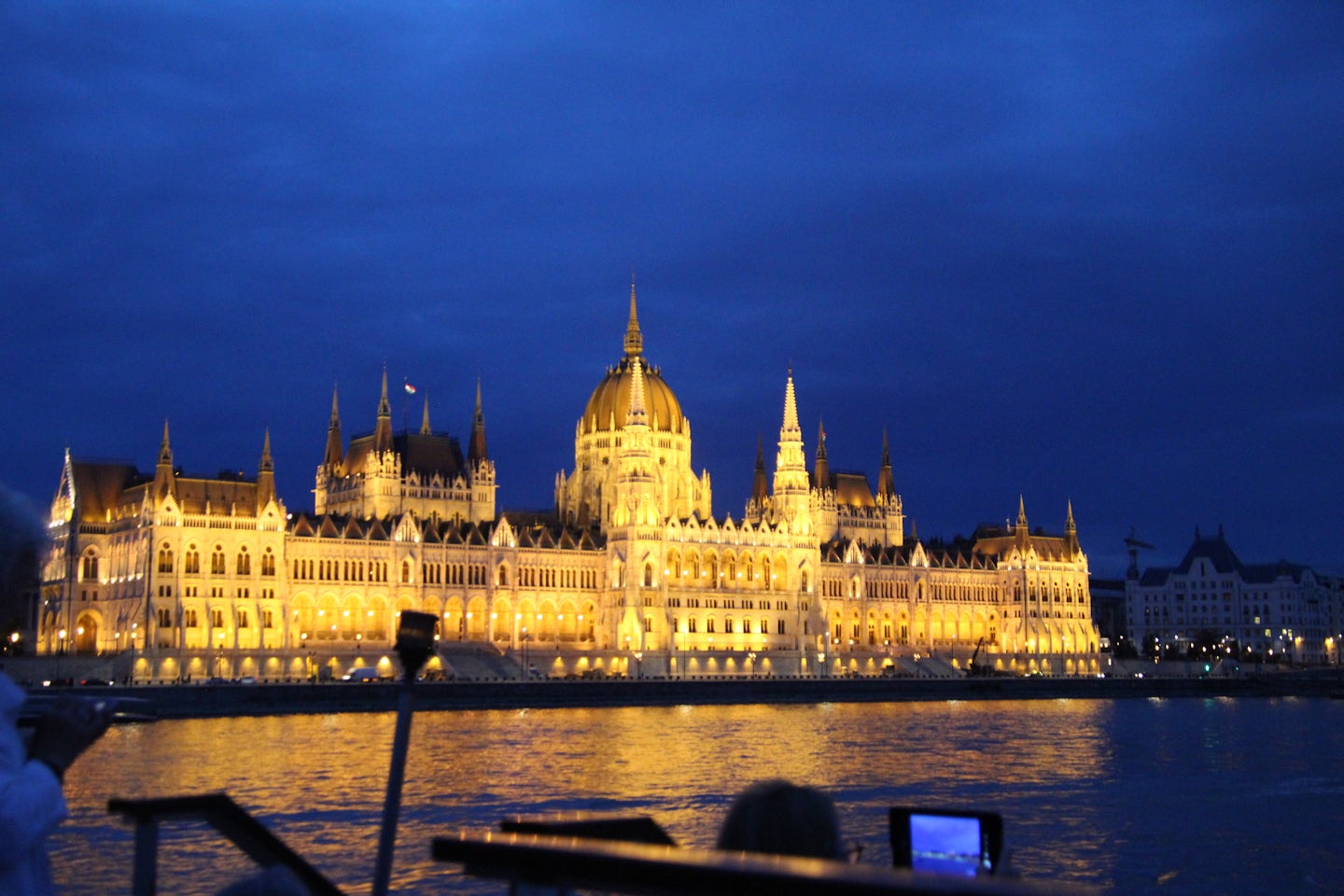 Budapest Parliament cruising at Night.