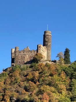 A castle on the middle Rhine sailing.