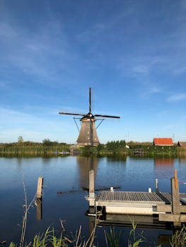 Working windmills at Kinderdijk.