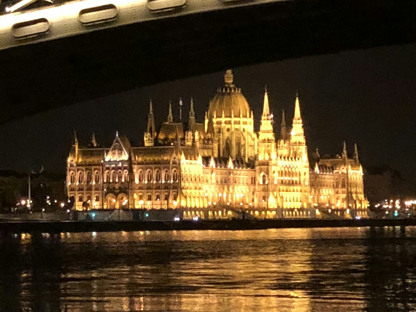 View of the Parliament Building as we were arriving in Budapest.