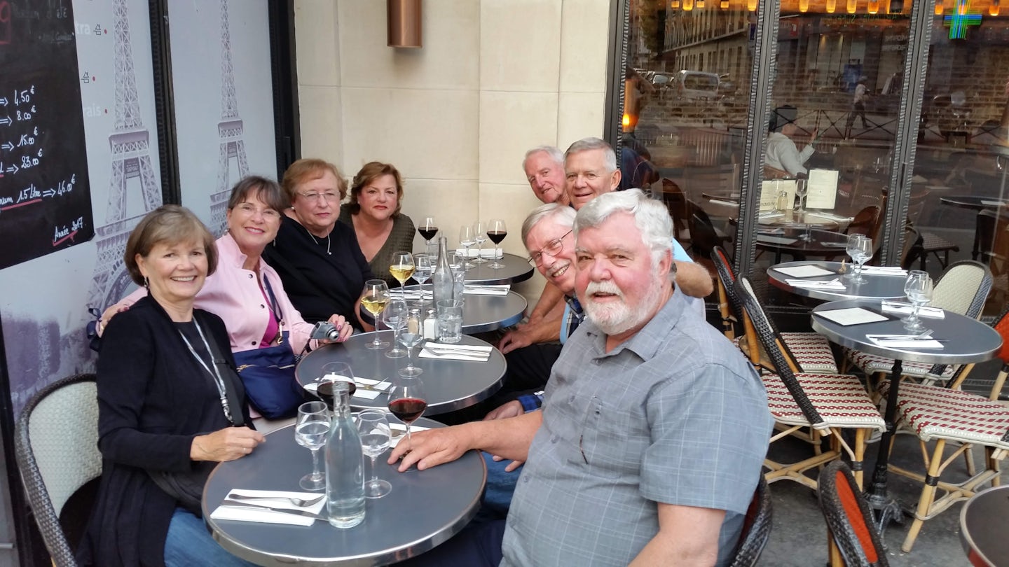 Our Group dining in Paris