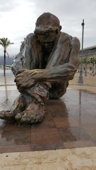 Cartagena statue on promenade