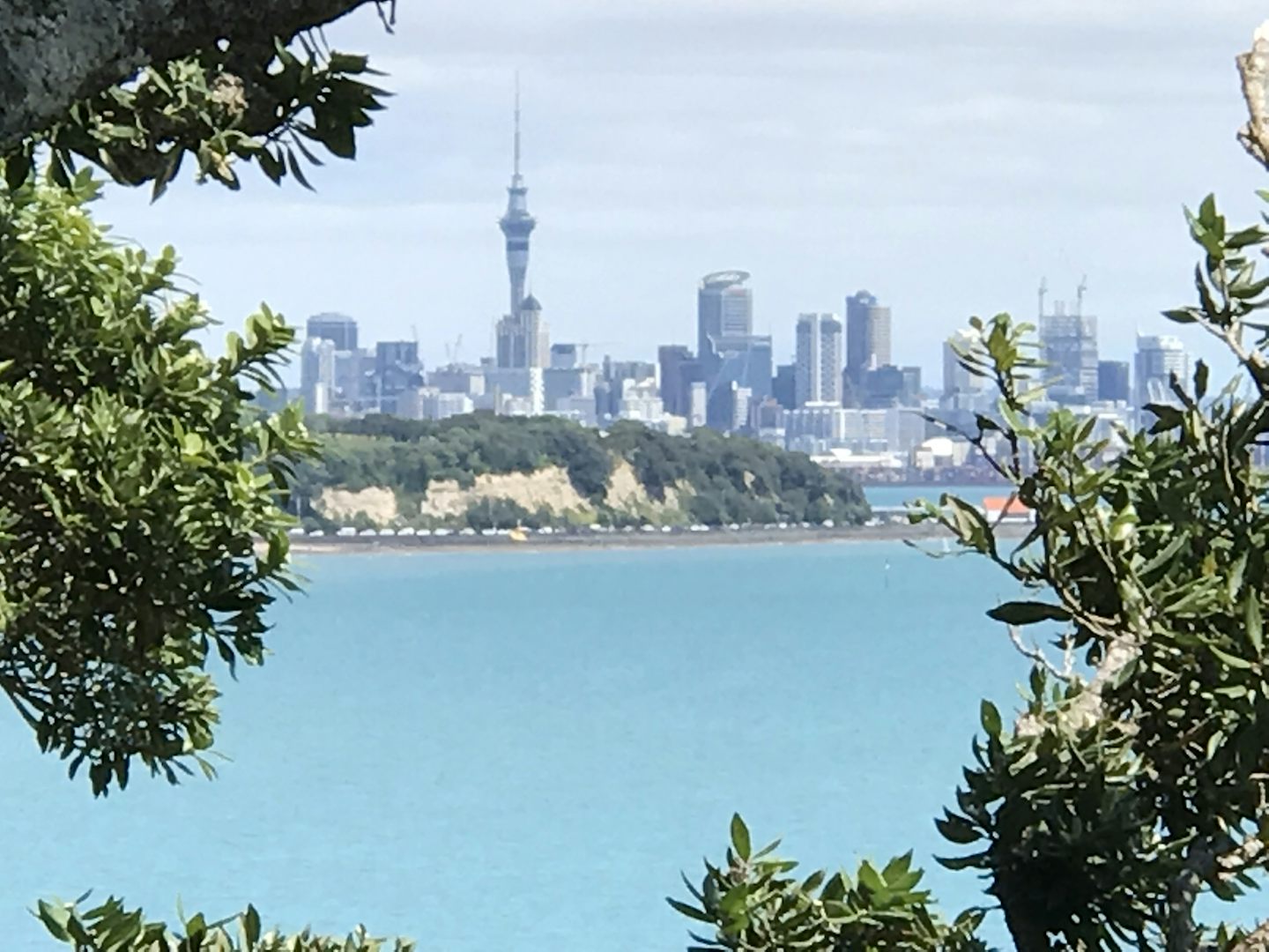 View of Auckland from Michael Savage Park.  Park had lovely memorial and be