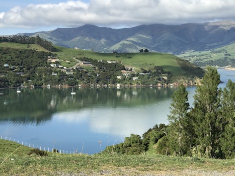 New Zealand lakes near Christchurch.  Ride to Christchurch was really wonde
