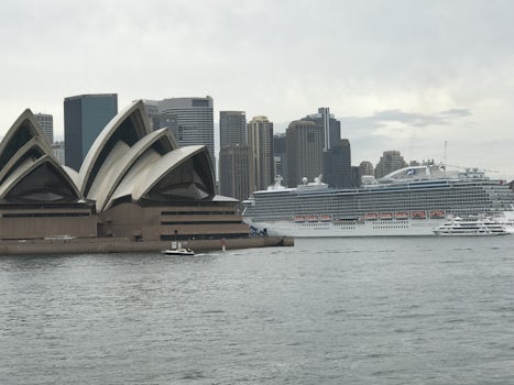 Beautiful Sydney Opera House.  You can go right up to it and see inside.  T