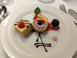 One of the desserts during the dinner hour. Look