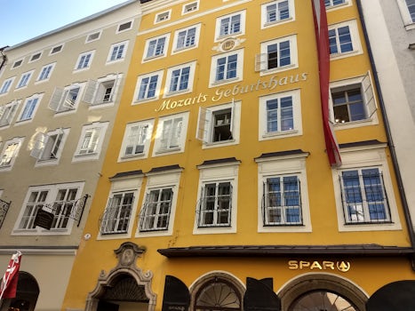 Mozart's home in Salzburg, Austria.