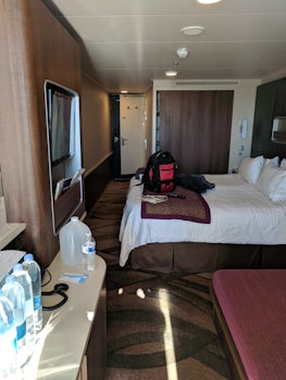 Picture of cabin from balcony looking inside