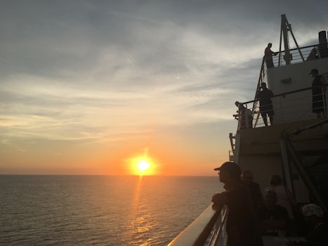 Sunsets onboard the Norwegian Sun.