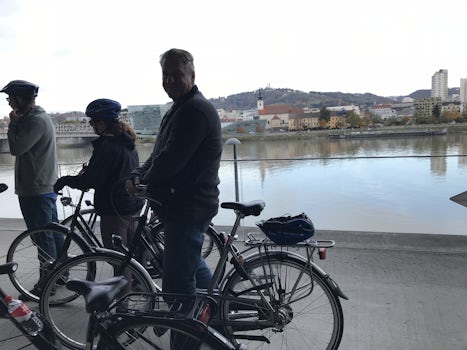 Bike Tour in Linz.  The 10 mile ride was very easy and fun.