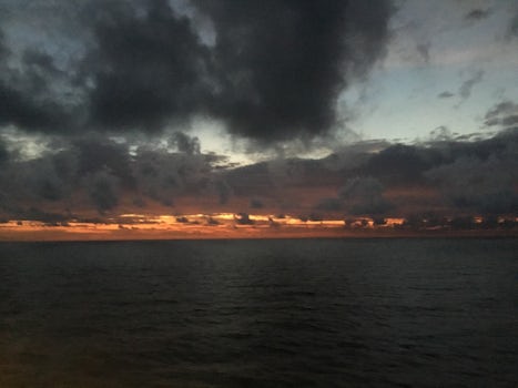 Sunrise on the way to Cuba
