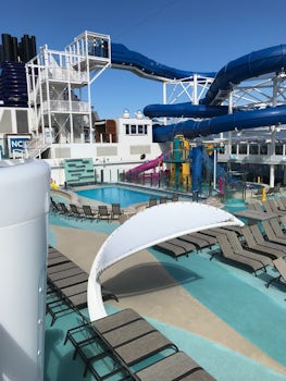 Pool and water slides