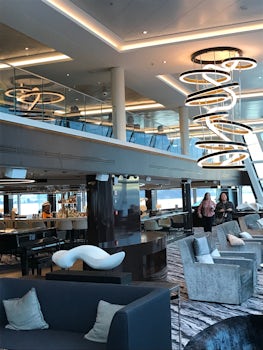 The Observation Lounge with Cafe above