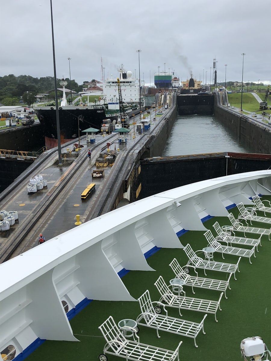 Entering Panama Canal.