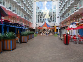 This is a view of the Boardwalk and the Carousel at the end.