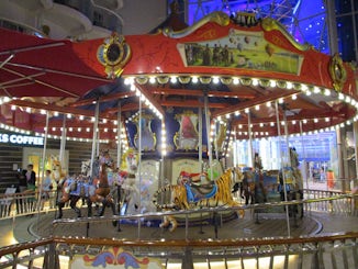 This is the full sized Carousel on the Boardwalk.