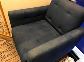 Dirty/worn chair in cabin
