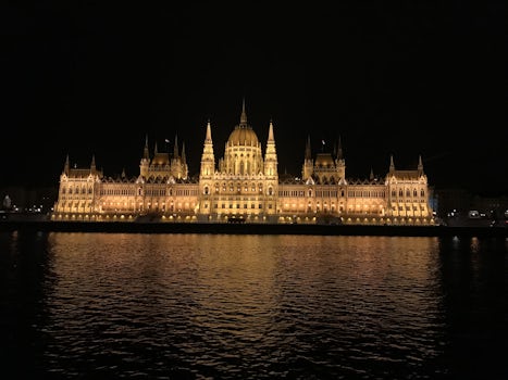 Parliament on Illuminations Cruise in Budapest