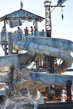 Photo of the Water Slides at Castaway Cay