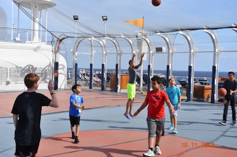 Basketball Court on the ship