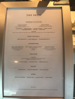 Great example.  This is the Patio menu.  They mark what is vegetarian - tha
