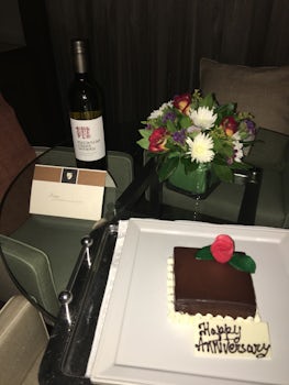 We celebrated our anniversary and this was in our room after dinner!